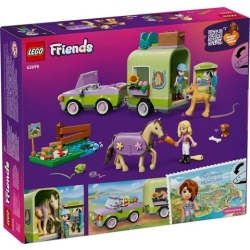 Klocki LEGO 42695 Przyczepa z Koniem i Źrebaczk FRIENDS